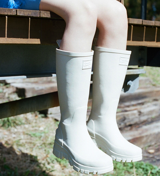 [Rockfish Weatherwear] FLATFORM RAIN BOOTS LONG (4Colours)