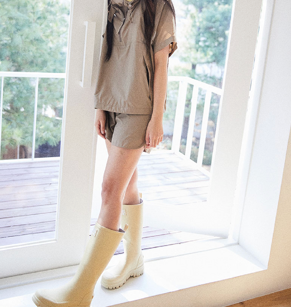 [Rockfish Weatherwear] FLATFORM RAIN BOOTS LONG (4Colours)