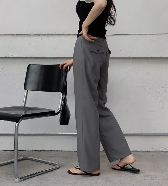 [SLOWAND] # SLOWMADE Moment Spring Summer Pintuck Slacks