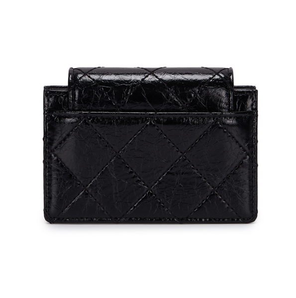 [Matin Kim] QUILTING ACCORDION WALLET IN BLACK (店主pick!)