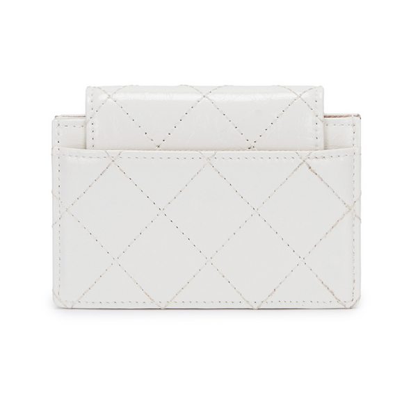 [Matin Kim] QUILTING ACCORDION WALLET IN WHITE