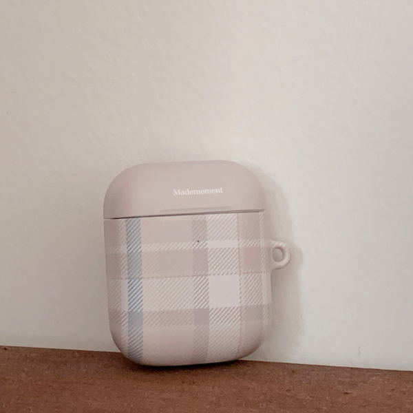 [Mademoment] Check pattern Airpods Case