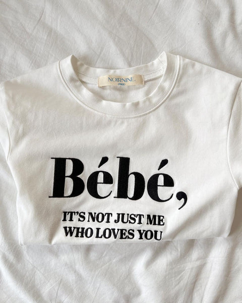 [NOIRNINE] Bébé Crop T-shirts (IVORY)