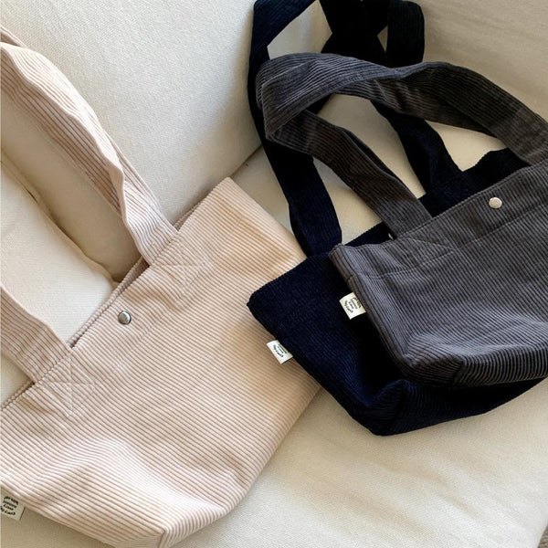 [Mademoment] Basic Corduroy Eco Bag (3 Colors)