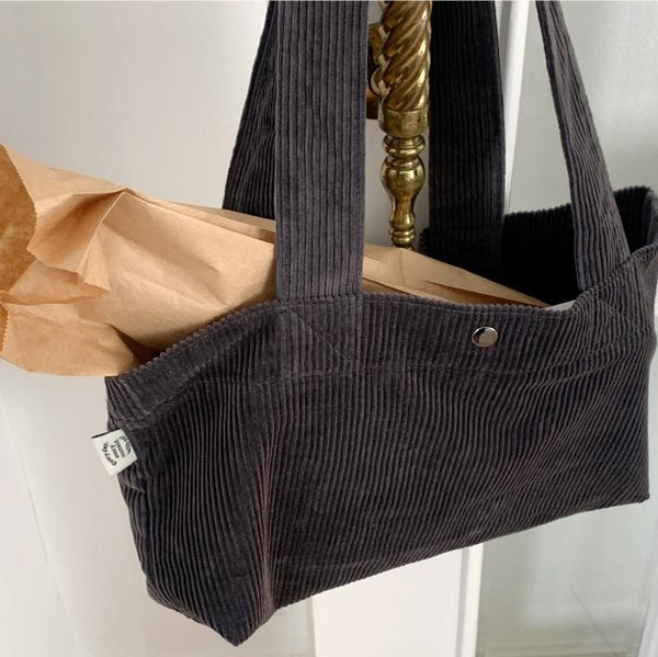 [Mademoment] Basic Corduroy Eco Bag (3 Colors)