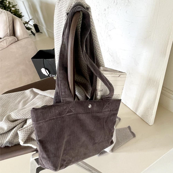 [Mademoment] Basic Corduroy Eco Bag (3 Colors)