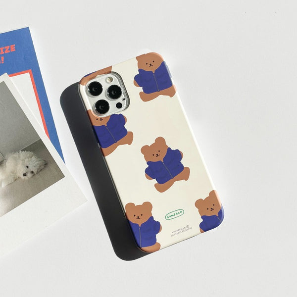 [MOMO CASE] 425 곰파카(블루) Phone Case