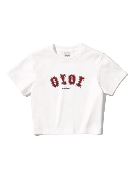 [5252 BY O!Oi] SIGNATURE CROP T-SHIRTS