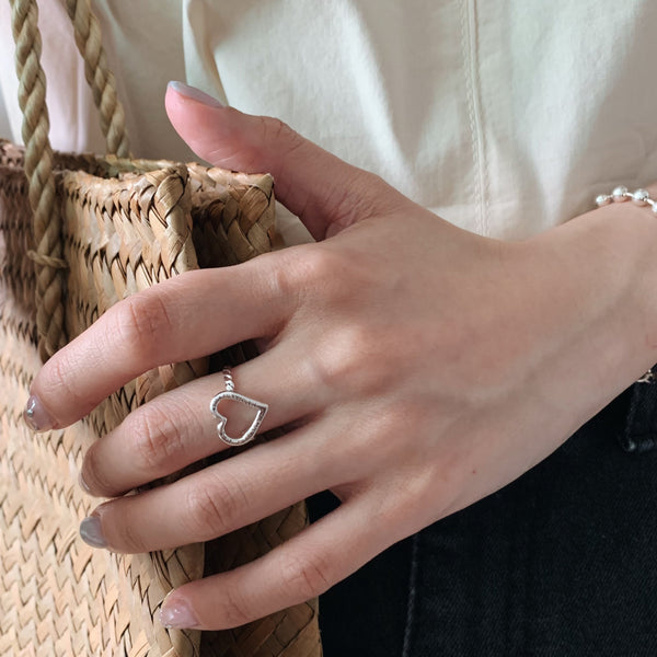 [Forimyme] Erin Heart Silver Ring