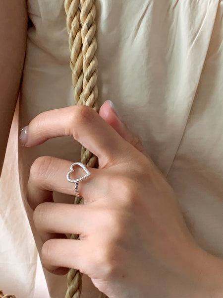 [Forimyme] Erin Heart Silver Ring