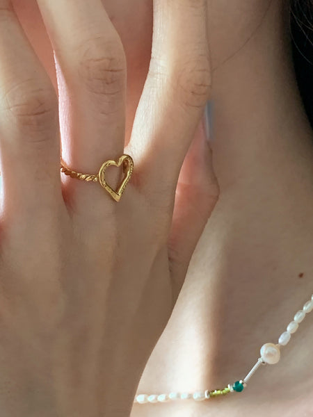 [Forimyme] Erin Heart Silver Ring