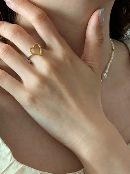 [Forimyme] Erin Heart Silver Ring