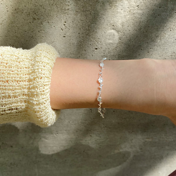 [Forimyme] Flower Silver Bracelet