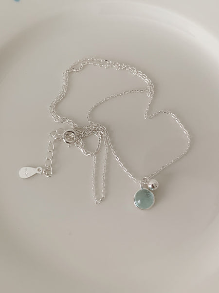 [Forimyme] Water Silver Necklace