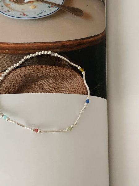 [Forimyme] Silver 925 Deep Beads Silver Bracelet