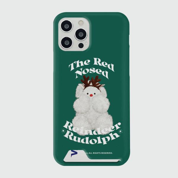 [THENINEMALL] 베이직 루돌프뽀꾸 Hard Phone Case (3 types)