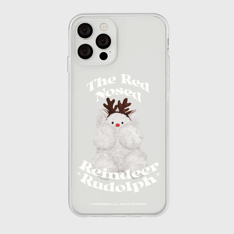[THENINEMALL] 베이직 루돌프뽀꾸 Clear Phone Case (3 types)