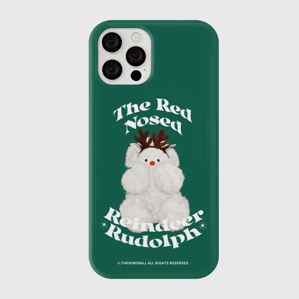 [THENINEMALL] 베이직 루돌프뽀꾸 Hard Phone Case (3 types)