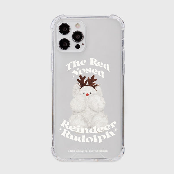 [THENINEMALL] 베이직 루돌프뽀꾸 Clear Phone Case (3 types)