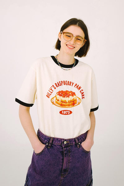 [Main Booth] Billy's Raspberry T-shirt (Cream)