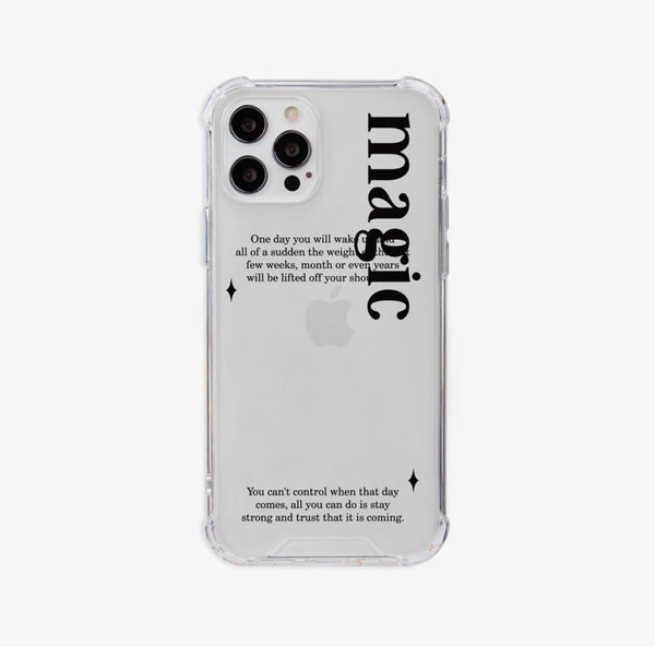 [mademoment] Magic Lettering Design Clear Case (2 Types)