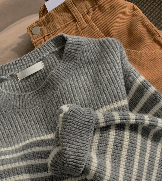 [FROM HEAD TO TOE] Button Knitwear (wool 30%)