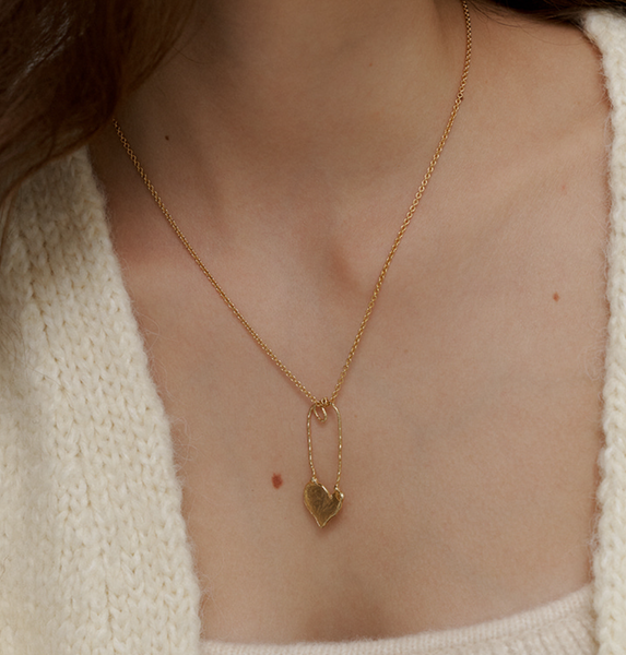 [DEEPBROW] Love Clip Necklace (Silver 925)