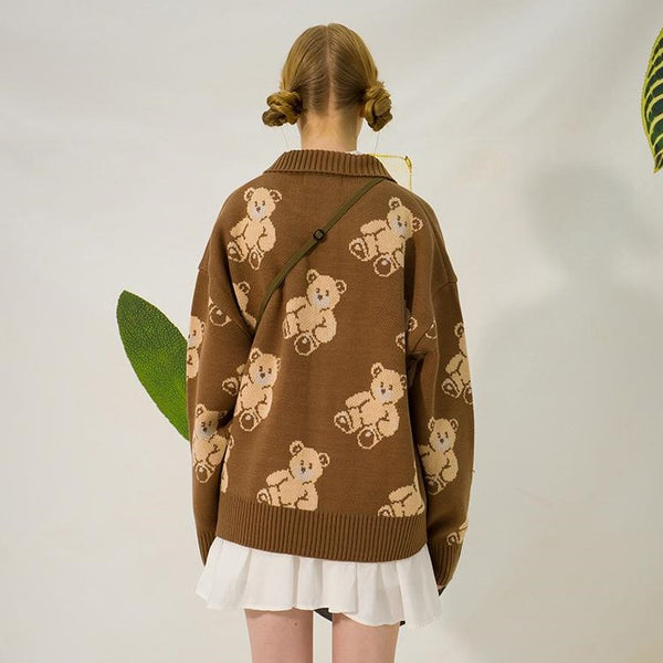 [Main Booth] Teddy Bear Cardigan (Cocoa)