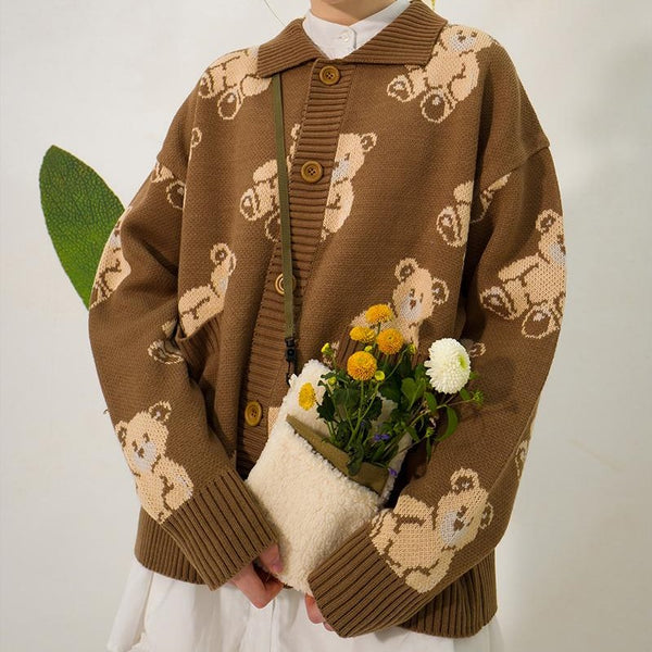 [Main Booth] Teddy Bear Cardigan (Cocoa)