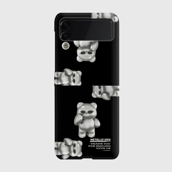 [THENINEMALL] 패턴 실버 구미 Hard Phone Case (3 types)