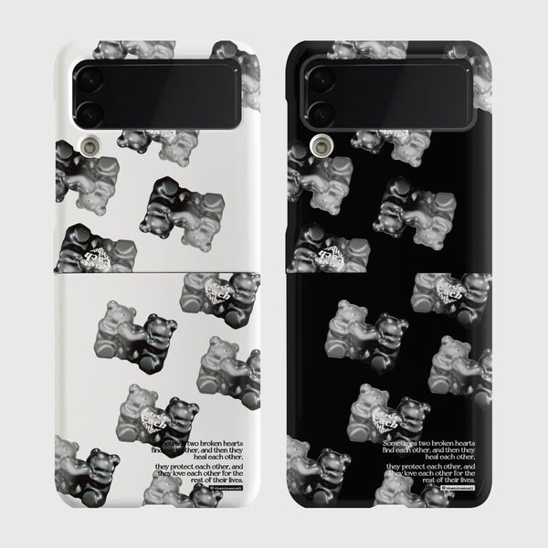 [THENINEMALL] 패턴 러브베어 Hard Phone Case (3 types)