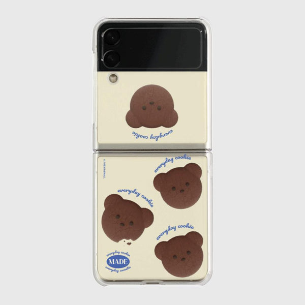 [THENINEMALL] 패턴 테디 쿠키 Clear Phone Case (3 types)