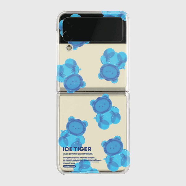 [THENINEMALL] 패턴 젤리 타이거 Clear Phone Case (3 types)