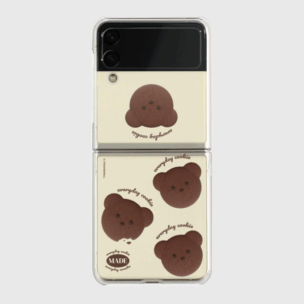 [THENINEMALL] 패턴 테디 쿠키 Clear Phone Case (3 types)