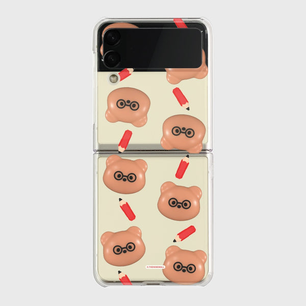 [THENINEMALL] 패턴 스터디 구미 Clear Phone Case (3 types)