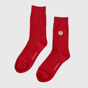 [THENINEMALL] Colour Embroidered Socks