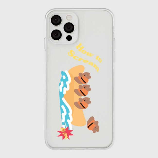 [THENINEMALL] Banana Boat Clear Phone Case