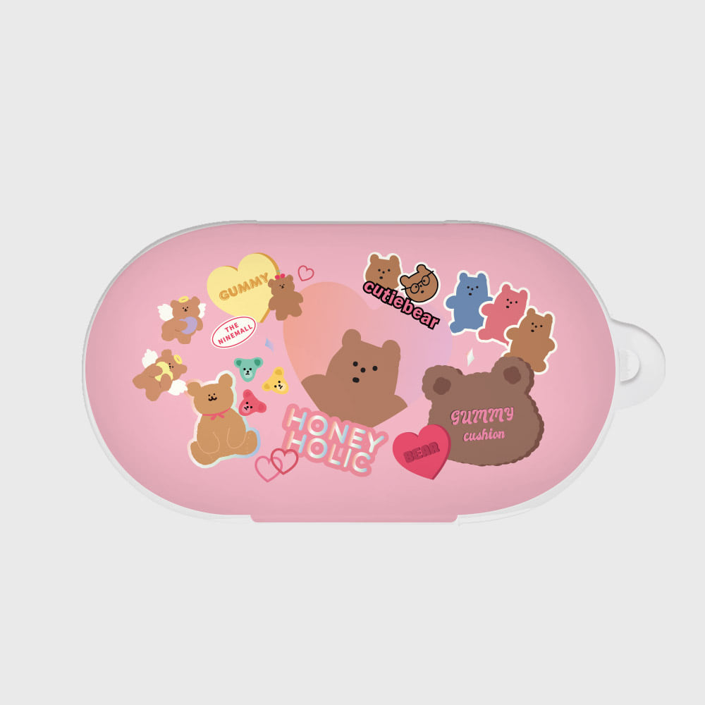 [THENINEMALL] Bear Sticker Pack Buds, Buds Plus Case