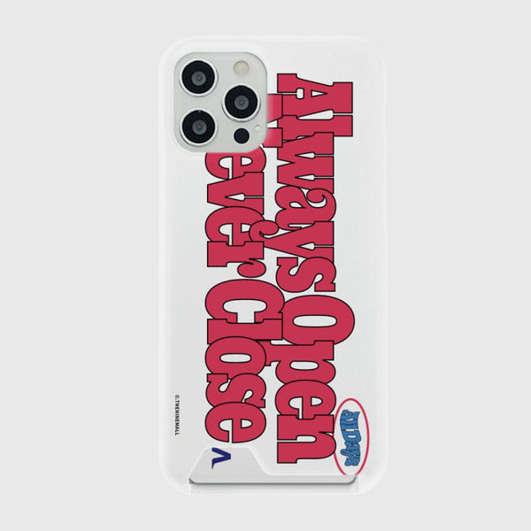 [THENINEMALL] Bold Always Open Hard Phone Case (2 types)