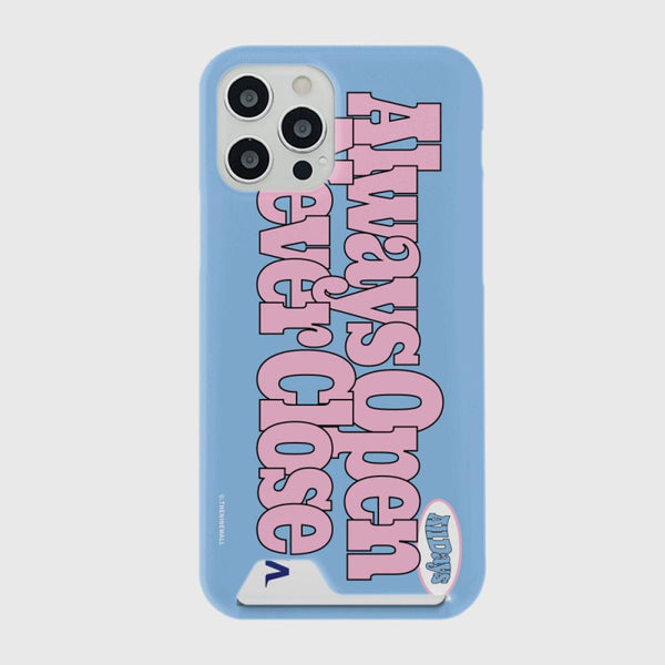 [THENINEMALL] Bold Always Open Hard Phone Case (2 types)