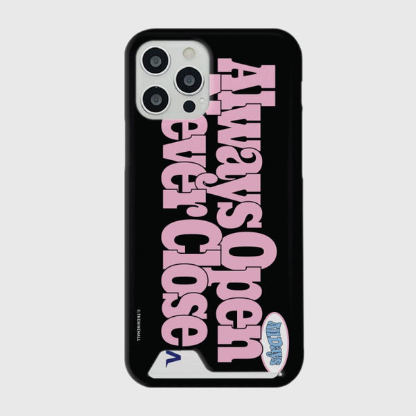 [THENINEMALL] Bold Always Open Hard Phone Case (2 types)