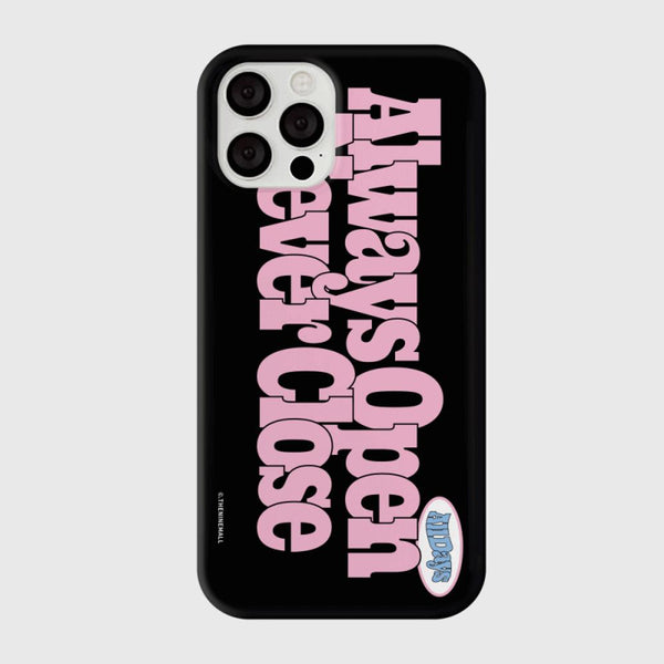 [THENINEMALL] Bold Always Open Hard Phone Case (2 types)