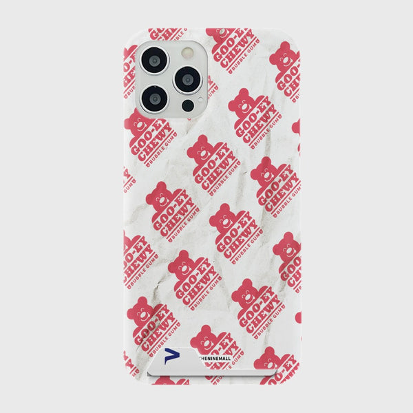 [THENINEMALL] Bubble Gum Pattern Hard Phone Case (2 types)