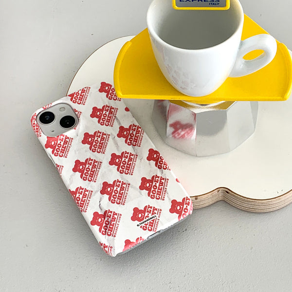 [THENINEMALL] Bubble Gum Pattern Hard Phone Case (2 types)