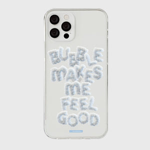 [THENINEMALL] Bubble Makes Me Clear Phone Case (3 types)