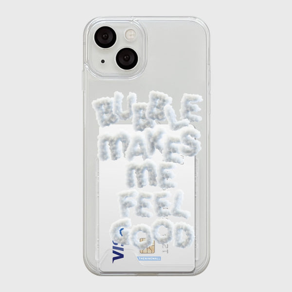 [THENINEMALL] Bubble Makes Me Clear Phone Case (3 types)