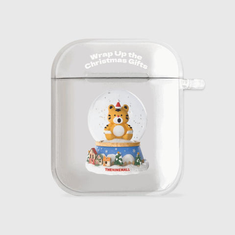 [THENINEMALL] Hey Tiger Snowball AirPods Clear Case