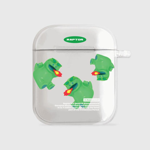 [THENINEMALL] 패턴 선글라스 랩터 AirPods Clear Case