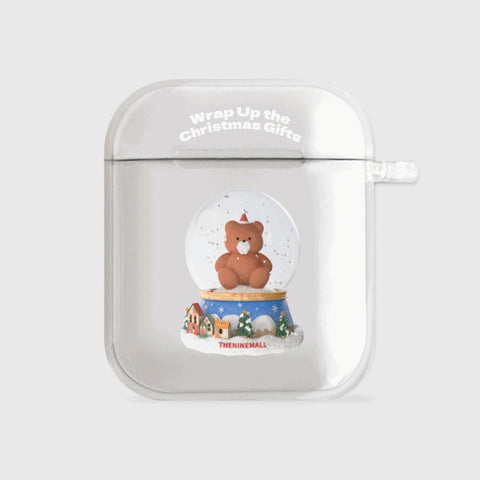 [THENINEMALL] Gummy Snowball AirPods Clear Case