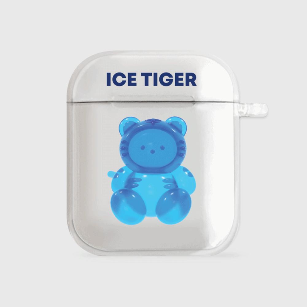 [THENINEMALL] 젤리 타이거 AirPods Clear Case